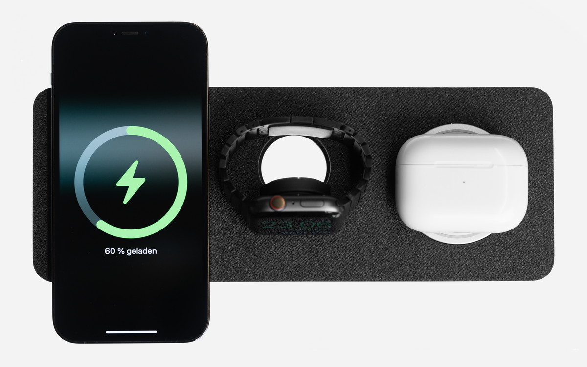 Trio - 3 in 1 Ladestation für iPhone & Apple Watch Bundle