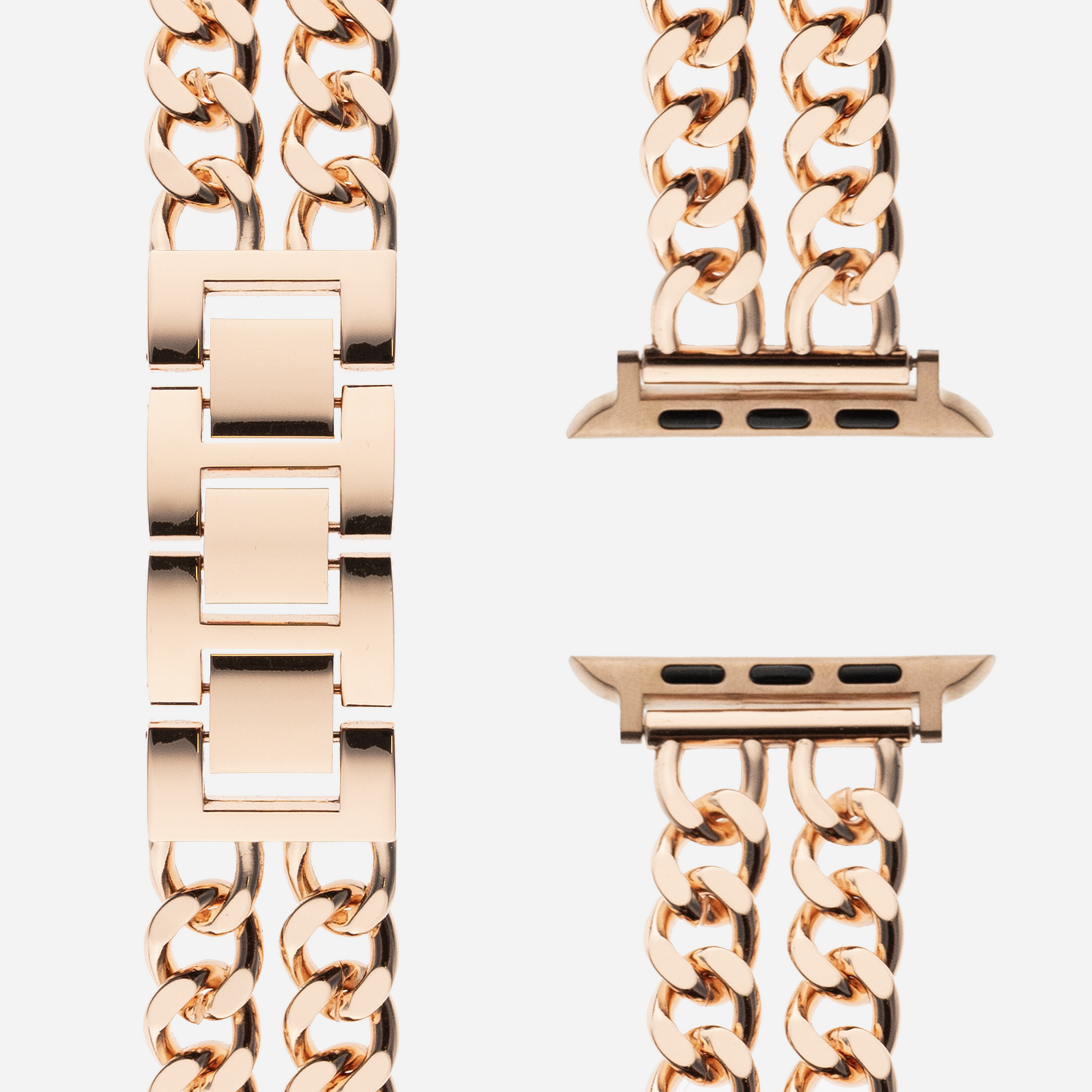 Duo Chain Edelstahl Armband für Apple Watch