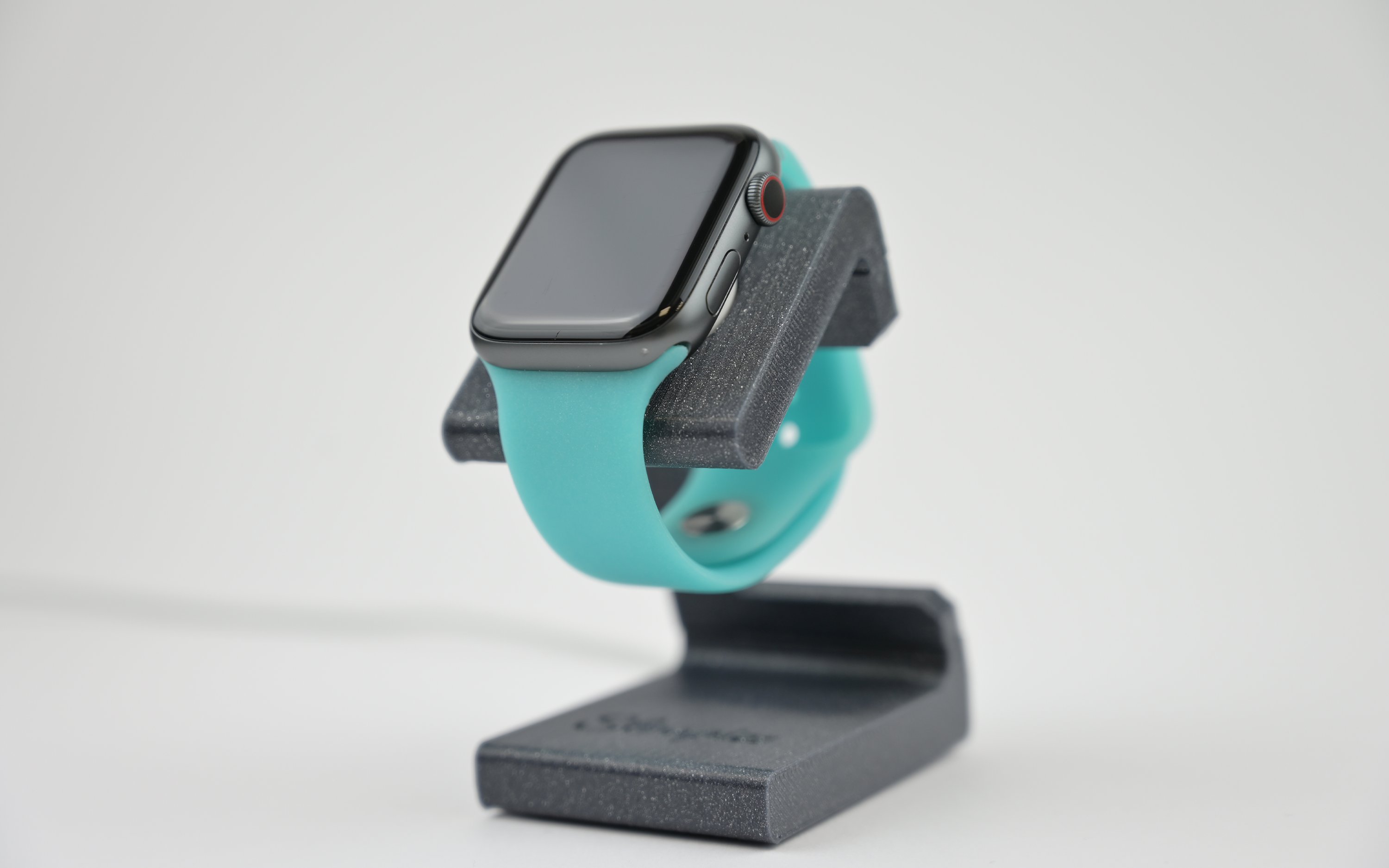 Apple Watch Ladestation in Grau von Strapiez, Drop in 3D Druck für alle iWatch modelle ein perfektes Geschenk