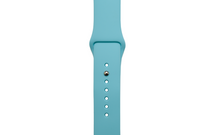 Türkieses Silikon Armband für Apple Watch, gemacht im Studio